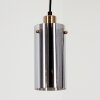 Vaurois Pendant Light brass, black, 1-light source