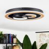 Xamontarupt Ceiling Light LED brown, Wood like finish, black, 1-light source, Remote control