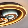 Xamontarupt Ceiling Light LED brown, Wood like finish, black, 1-light source, Remote control
