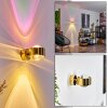 Sapri Wall Light gold, 1-light source