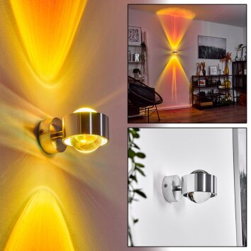 Sapri Wall Light silver, 1-light source