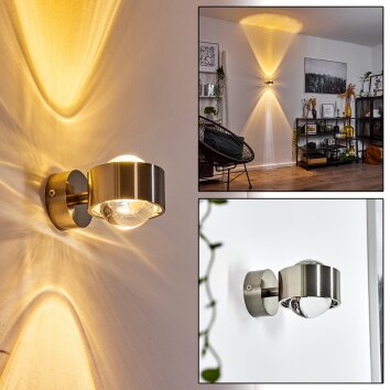 Sapri Wall Light matt nickel, 1-light source