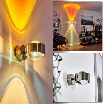 Sapri Wall Light matt nickel, 1-light source