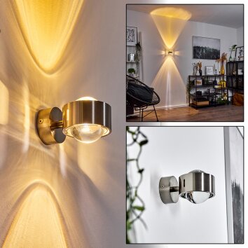Sapri Wall Light matt nickel, 1-light source