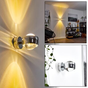 Sapri Wall Light chrome, 1-light source