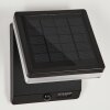 Lonquimai solar wall lamp LED black, 1-light source, Motion sensor