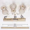 Chaca Pendant Light gold, 3-light sources