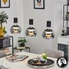 Izenave Pendant Light LED black, 3-light sources