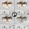 Huallilemu Ceiling Light LED matt nickel, 3-light sources