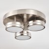 Huallilemu Ceiling Light LED matt nickel, 3-light sources