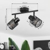 Roto Ceiling Light black, 2-light sources