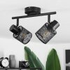Roto Ceiling Light black, 2-light sources