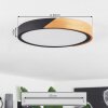Pontchardon Ceiling Light LED brown, black, 1-light source
