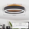 Guine Ceiling Light LED gold, black, 1-light source