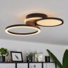Avelal Ceiling Light LED brown, Wood like finish, black, 1-light source