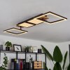 Avelal Ceiling Light LED brown, Wood like finish, black, 1-light source