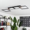Avelal Ceiling Light LED brown, Wood like finish, black, 1-light source