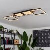 Avelal Ceiling Light LED brown, Wood like finish, black, 1-light source