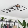 Avelal Ceiling Light LED brown, Wood like finish, black, 1-light source