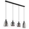 Globo GARRI Pendant Light black, 4-light sources