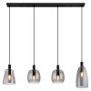 Globo GARRI Pendant Light black, 4-light sources