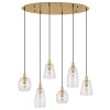 Globo GARRI Pendant Light brass, 6-light sources