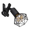 Globo XARA clamp-on light black, 1-light source