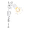 Globo XARA clamp-on light white, 1-light source
