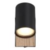 Globo ROBBY Wall Light Wood like finish, black, 1-light source