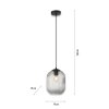 Paul Neuhaus SHITAKE Pendant Light black, 1-light source