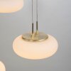 Paul Neuhaus Q-ETIENNE Pendant Light LED brass, 3-light sources, Remote control