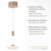 Paul Neuhaus LAUTADA Pendant Light LED brass, 1-light source