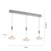 Paul Neuhaus LAUTADA Pendant Light LED brushed steel, 3-light sources