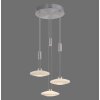 Paul Neuhaus LAUTADA Pendant Light LED brushed steel, 3-light sources