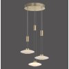 Paul Neuhaus LAUTADA Pendant Light LED brass, 3-light sources