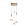 Paul Neuhaus LAUTADA Pendant Light LED brass, 3-light sources