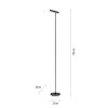 Paul Neuhaus PURE-TUTUA Floor Lamp LED black, 1-light source