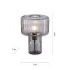 Paul Neuhaus FUNGUS Table lamp smoke coloured, 1-light source