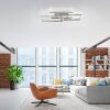 Paul Neuhaus PAAN Ceiling Light LED brushed steel, 1-light source, Remote control