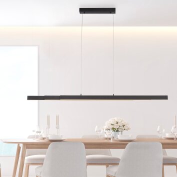 Leuchten-Direkt LUZI Pendant Light LED anthracite, 3-light sources
