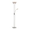 Leuchten-Direkt ZAHARA UpLighter LED brushed steel, 2-light sources