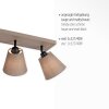 Leuchten-Direkt RIALA Ceiling Light Taupe, 3-light sources