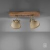 Leuchten-Direkt SAMIA Ceiling Light Dark wood, 2-light sources