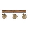 Leuchten-Direkt SAMIA Ceiling Light Dark wood, 3-light sources