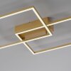 Leuchten-Direkt IVEN Ceiling Light LED brass, 2-light sources, Remote control