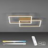 Leuchten-Direkt IVEN Ceiling Light LED brass, 2-light sources, Remote control