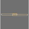 Leuchten-Direkt IVEN Ceiling Light LED brass, 2-light sources, Remote control