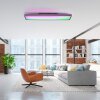 Leuchten-Direkt MARIO BLACK Ceiling Light LED black, 1-light source, Remote control, Colour changer
