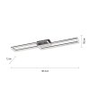 Leuchten-Direkt IVEN Ceiling Light LED black, 1-light source, Remote control