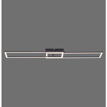 Leuchten-Direkt IVEN Ceiling Light LED black, 1-light source, Remote control